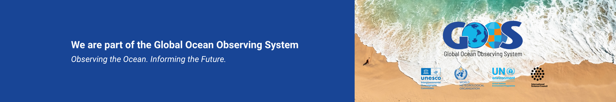 We are part of the Global Ocean Observing System.